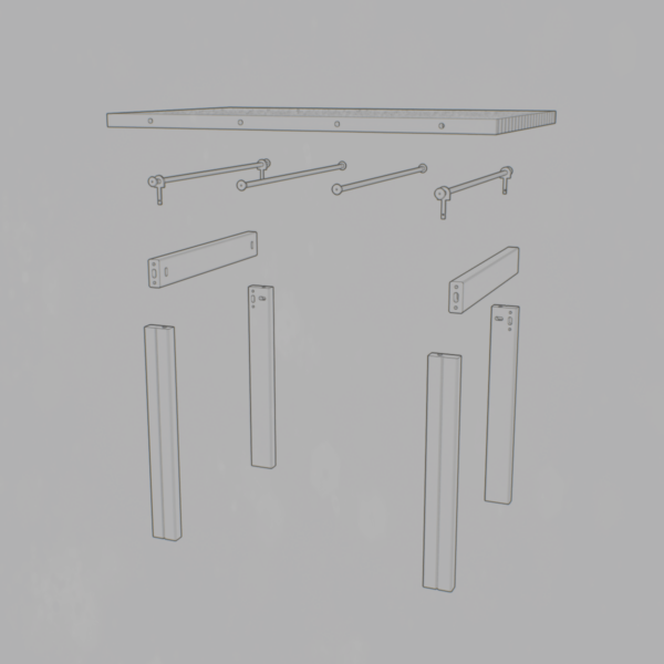 Table - 120 x 80 x 76 – Image 4